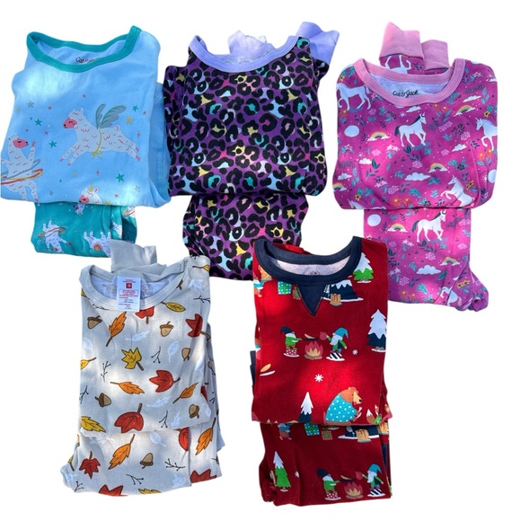 Cat & Jack and Gap Kids Pajamas Sets Bundle of 5 sets size 10 - Picture 1 of 16